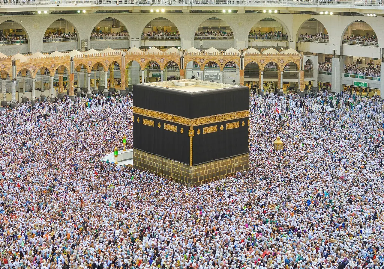 Kaaba and Masjid al-Haram courtyard, Makkah
